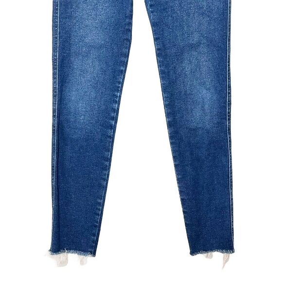 Free People Raw Hem Jegging Jeans Indigo Blue Women’s Size 27 High Rise Stretch - Picture 4 of 13